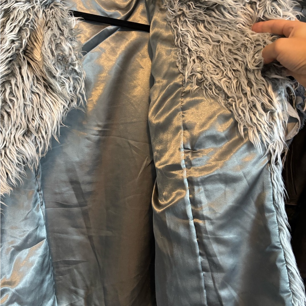 Faux fur vintage 90s y2k rave jacket - Picture 3 of 7